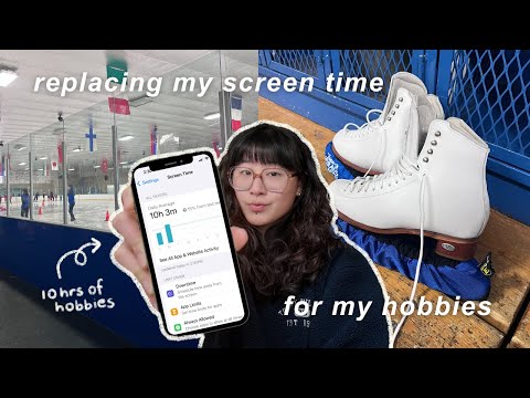 swapping my screen time for a full week of hobbies | vlog