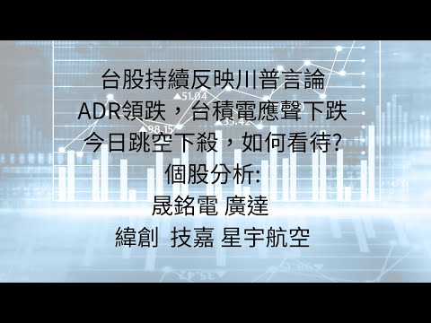 10月29日:台股持續反應保護費言論，對於台積電賣壓，我們如何面對及看待? #台股分析 #台積電 #半導體 #輝達 #AI #川普 #保護費 #美國總統大選