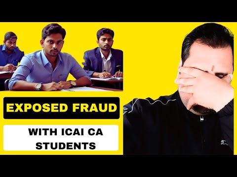 |Exposed Fraud With ICAI CA Students| Must Watch|