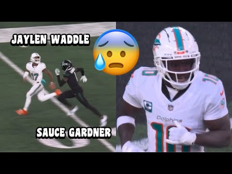 Sauce Gardner Vs Tyreek Hill & Jaylen Waddle 🔥 Dolphins Vs Jets 2023 highlights (WR Vs CB)