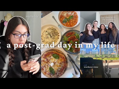 a post-grad day in my life | intern life, roomie night, pack with me