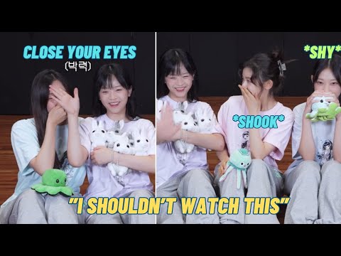 NewJeans funny reaction to the *KISSING SCENE* in MV