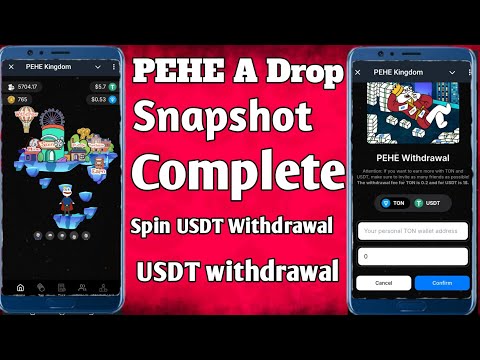 PEHE Kingdom || USDT withdrawal successful || snapshot PEHE Kingdom USDT A Drop