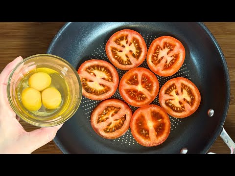 3 eggs with 1 tomato. The simplest and most popular egg recipes on YouTube. A billion views.