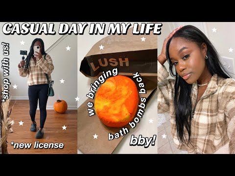 PRODUCTIVE & CASUAL DAY IN MY LIFE VLOG | renewing my driver's license, lush bath bombs, + more