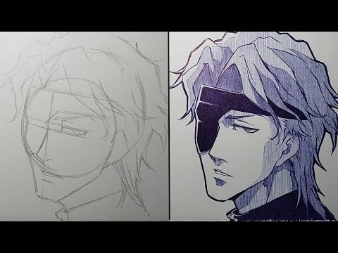 How To Draw Aizen Sosuke Step By Step - [Bleach : Thousand Year Blood War]