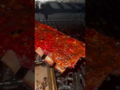 BBQ Ribs in the Smoker