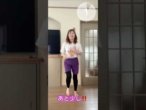 【噂のHIIT】アラフィフが頑張るバージョン！①とセットで２回繰り返してね！ #アラフィフ #40代からのダイエット #ダイエット #40代ダイエット女性 #簡単 #運動 #初心者