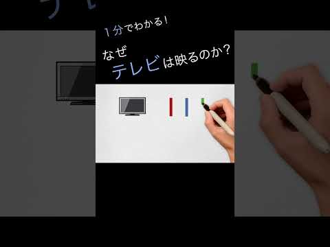 50秒でわかる！なぜテレビは映るのか？？（アニメで学ぶ日常の疑問）　#shorts