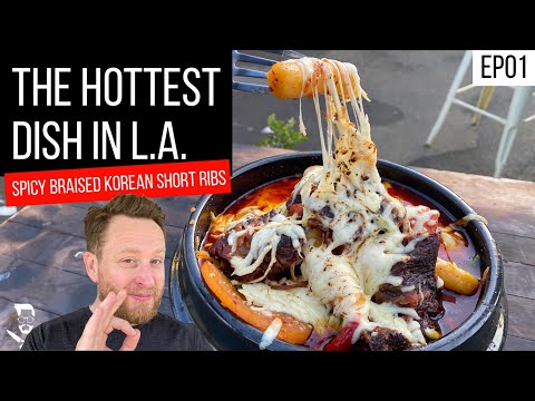 Ep01 SPICY KOREAN BRAISED BEEF SHORT RIBS DAVID CHANG's FAV GALBI JJIM @ SUN NONG DAN | John Quilter