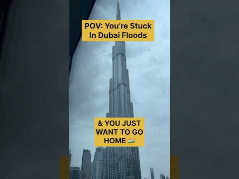 Stuck in in Dubai floods! #short