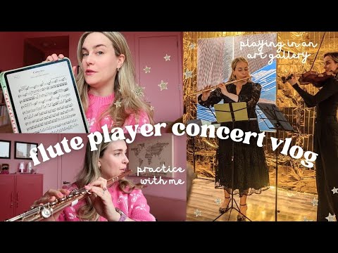 Performing in an art gallery in NYC 🎵 | flute player vlog