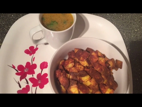 Paleo diet paneer chips for soup