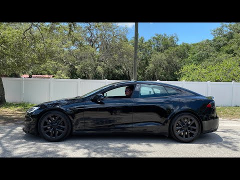 2022 Tesla Model S PLAID Launch From Stop | 1,020 Horsepower