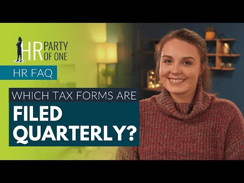 Form 941 and Form 1040-ES: Which Tax Forms Are Filed Quarterly?