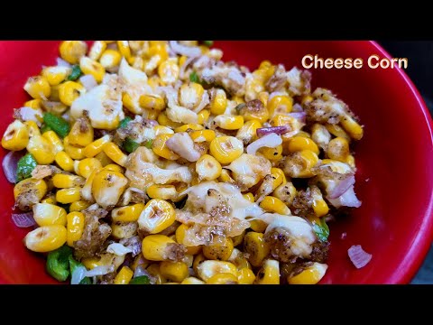 Cheese Corn !! Sweet corn cheese chat Recipe