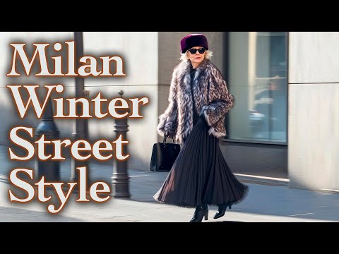 Fashionable Winter Outerwear and Elegant classic outfits worn by Italians in December 2024