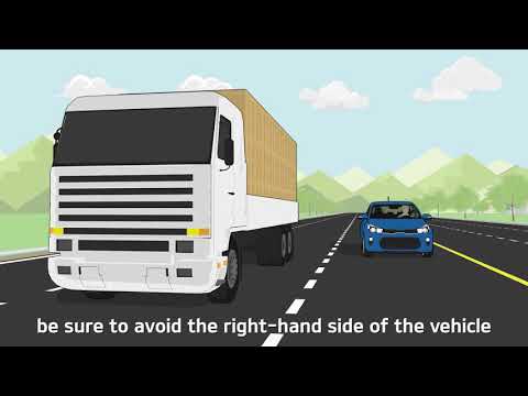 【KIA Driving Guide】Be aware when driving near large vehicles