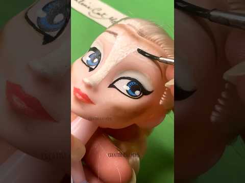 Following Barbie Makeup Vlog on my Doll 🩷💄 #shorts #barbie #art #makeup