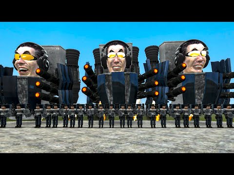 NEW GMAN UPGRADED ARMY!!! part 3 SKIBIDI TOILET IN GARRY'S MOD!