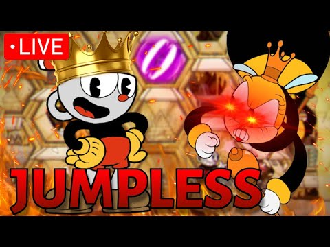 *LIVE* Trying to beat JUMPLESS Rumour Honeybottoms to prove I'm the BEST Cuphead player in the WORLD