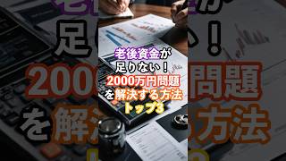 老後資金が足りない！2000万円問題を解決する方法トップスリー#老後#年金#2000万円問題#海外の反応#雑学