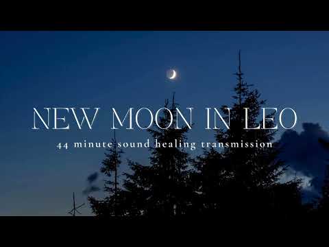 NEW MOON IN LEO | 44 Minute Sound Healing | Meditation Music | Light Language Transmission