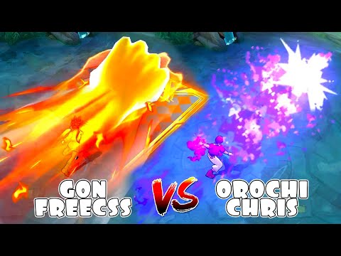 Dyrroth Gon Freecss HXH VS Orochi Chris KoF Skin Comparison