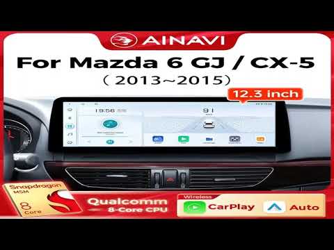 Ainavi 12.3 Inch For Mazda 6 GJ CX-5 CX5 Atenza 2012 2013 2014 2015 Wireless Carplay Andro