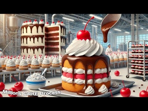 How Millions of Cakes Are Made in a Factory: The Incredible Process Revealed