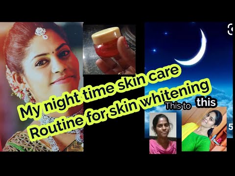 My night time skin care routine Tamil/Skin care for skin whitening Tamil/simple skin care tips tamil