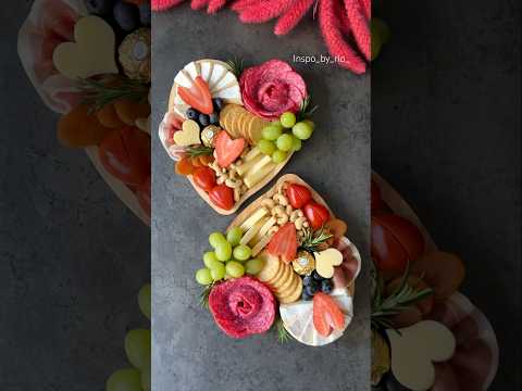 How to make a Beautiful Valentine Charcuterie Board On the next level🌹Cheese Board Tutorials