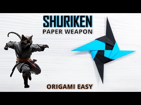 Quick Origami Ninja Star - Easy Tutorial for Beginners