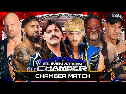 WWE 2K24 • ELIMINATION CHAMBER MATCH - Stone Cold Dominik Jey Uso Logan Paul Kane John Cena | WWE