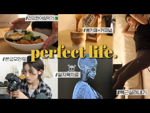 뷰튜버 갓생 VLOG⏰ (로켓프레시, 홈카페☕️&커피냅, 거북목 도수치료, 본업 모먼트...)+이벤트✨