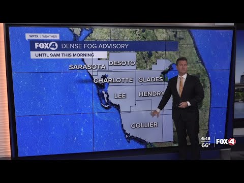 Dense Fog Advisory in place for all of Southwest Florida