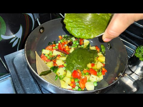 Pudina rice recipe || How to make Pudina Vegetable pulao in telugu || Lunch box recipe #pudinarice