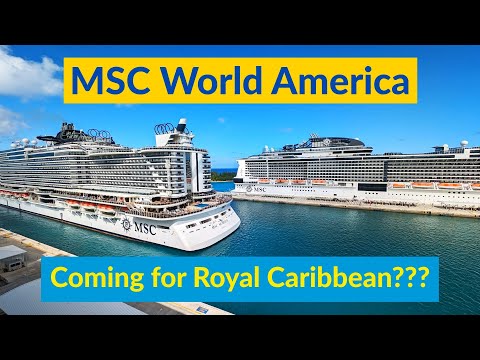 MSC World America's Newest Feature - The Cliffhanger | MSC Cruises Newest Ship