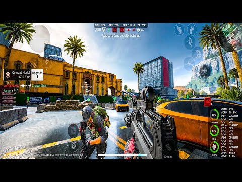 GARENA DELTA FORCE MOBILE FPS TEST ULTRA GRAPHICS ANDROID 120FPS