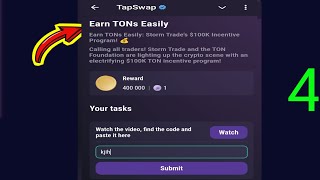 Earn TONs Easily | Tapswap Code | Earn TONs Easily: Storm Trade’s $100K Incentive Program! 💰