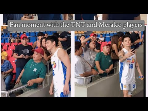 Fan moment with Tnt and Meralco players sobrang approachable nila sa mga fans