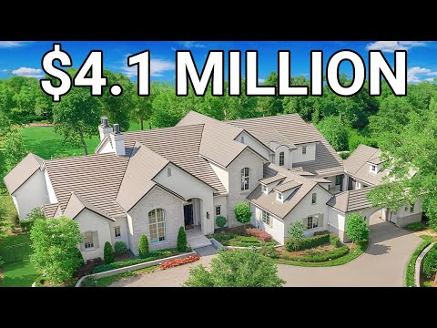 Tour INSIDE a $4.1 Million GOLF COURSE MANSION!! Woodforest Golf Club in Montgomery TX