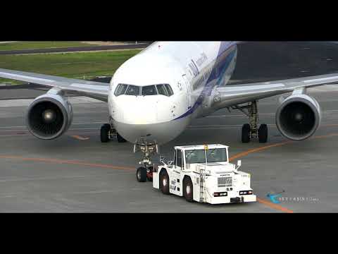 【新千歳空港飛行機動画】All Nippon Airways(ANA) Boeing767-300ER JA605A