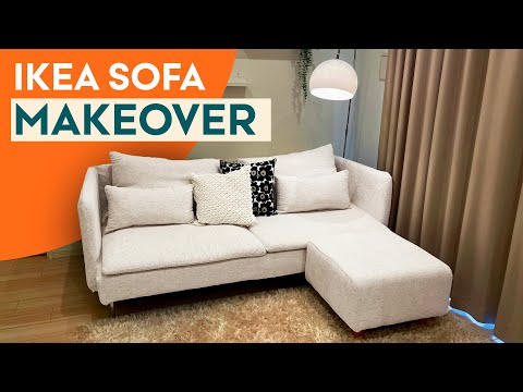 INSTANT Sofa Uplift with Custom Slipcovers feat. @eikoChannel | IKEA SÖDERHAMN Sofa Makeover