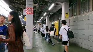 Harajuku Station JY19 | JR Yamanote Line Walk | Tokyo Exploration | Japan 4K