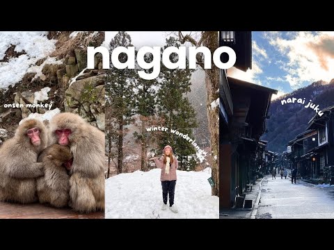 4 days in nagano 🇯🇵 (and a day trip to snow monkey park & narai juku 🏔️)