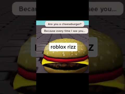 Roblox cheeseburger rizz 😉 #roblox #robloxfyp