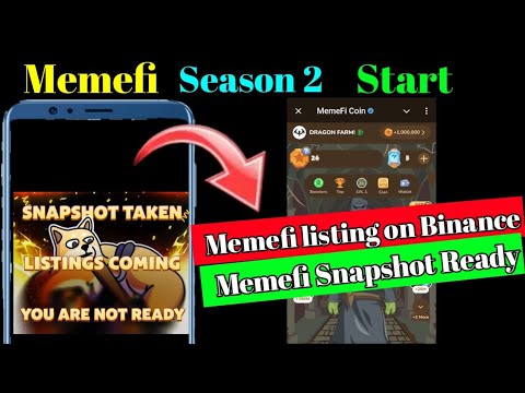 Memefi Season 2 Start |  Memefi Snapshot Is Taken |Memefi Airdrop Criteria Reveale |