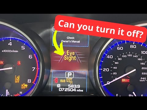 Can you turn off Subaru EyeSight completely? Here’s how