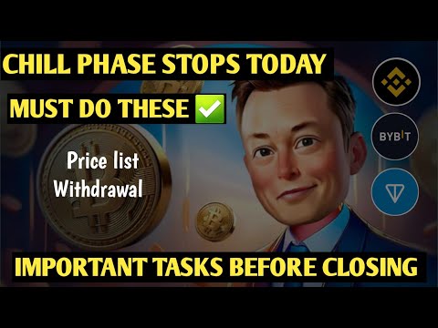 X Empire Chill Phase Closes Today || YOU MUST DO THESE TASKS BEFORE 8:00 UTC